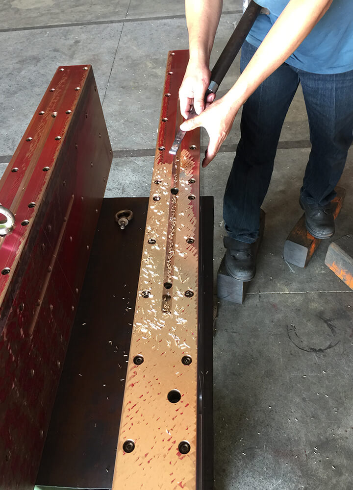 The whole major slider is folded